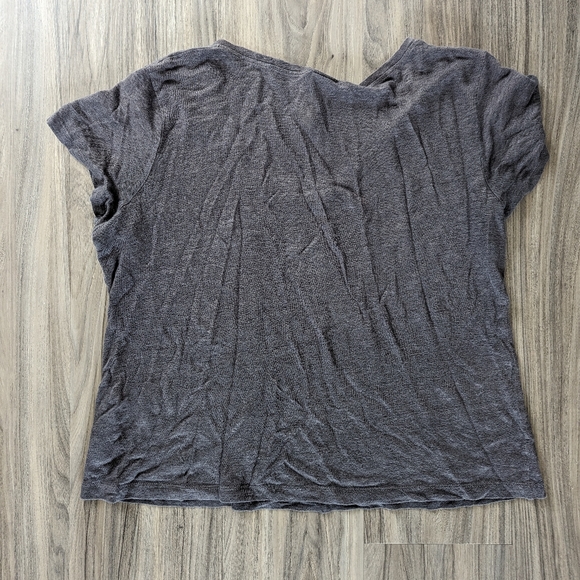 H&M - Grey Shirt - Linen - Medium - Picture 2 of 3